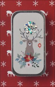 MST4 - Happy Holly Deer Mini Slide MST4 - Happy Holly Deer Mini Slide