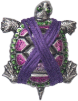 VW08 Just Nan Painted Turtle Vintage Winder Wound VW08 Just Nan Painted Turtle Vintage Winder Wound